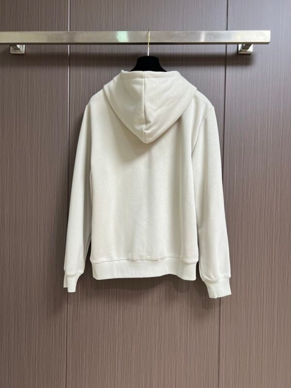 LWE Hooded Jumper with Zip Pocket Detail - White