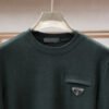 PRDA Crew Neck Jumper  with Chest Logo Detail - Deep Green