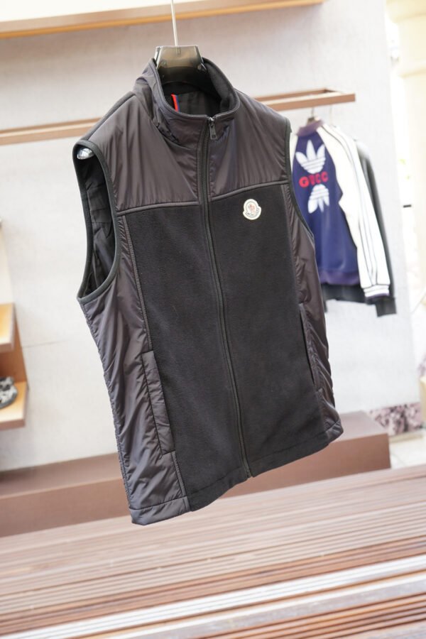 c8e7bf8a MNCLR Panelled Zip Gilet - Charcoal Grey