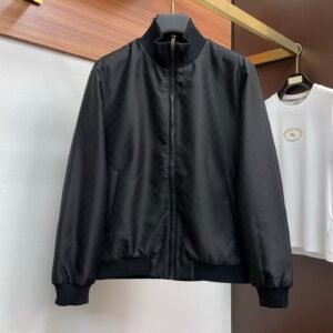 GCCI Monogram Zip Jacket - Black