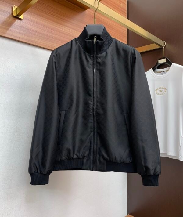 GCCI Monogram Zip Jacket - Black