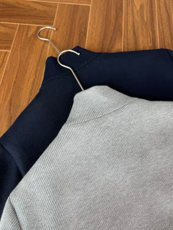 PRDA Knitted Zip-Up Jacket with Logo Detail