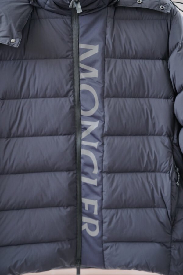 MNCLR Logo Zip Puffer Jacket - Grey