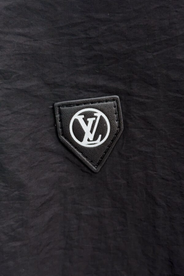 LVE Color-Block Monogram Panel Zip Jacket