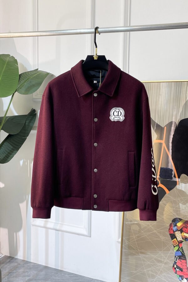 CD Varsity Jacket with Embroidered Chest Patch