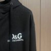 DG Printed Logo Zip Hoodie - Black