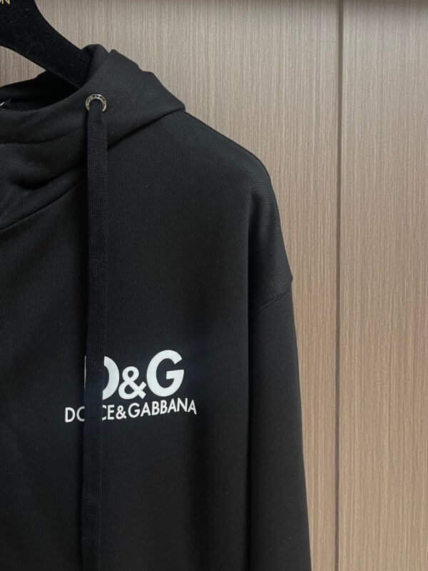 DG Printed Logo Zip Hoodie - Black