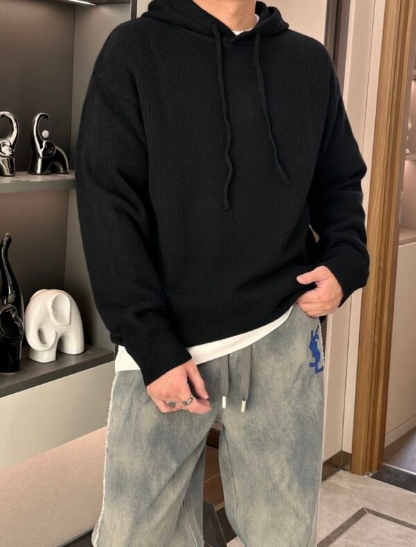 HRMS Knit Pullover Hoodie - Black