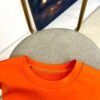 HRMS Crew Neck Jumper with Contrast Patch Detail - Orange