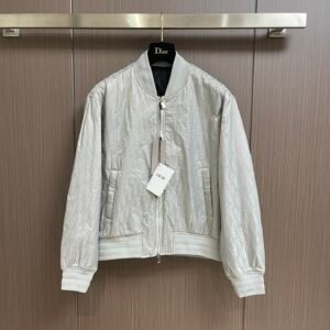 d15c0958 CD Monogram Zip-Up Jacket - White
