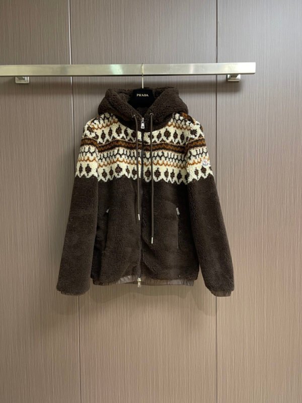 MNCLR Hooded Sherpa Fleece Jacket