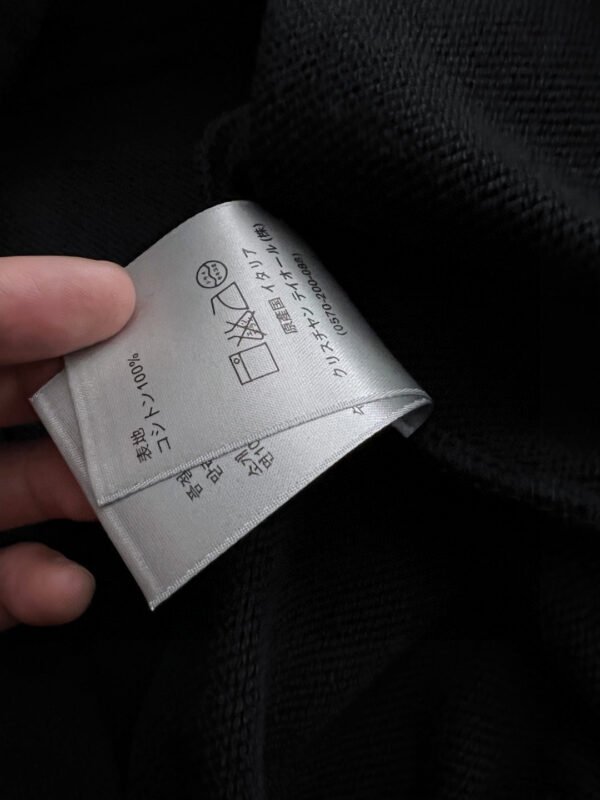 CD Crew Neck Jumper with Graphic Detail - Black