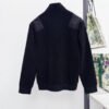 PRDA Button-Neck Jumper with Chest Pocket - Black