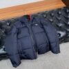 PRDA Puffer Jacket with Logo Patch - Navy Blue