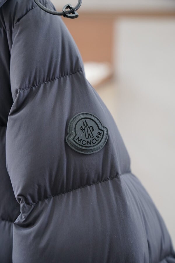 MNCLR Logo Zip Puffer Jacket - Grey