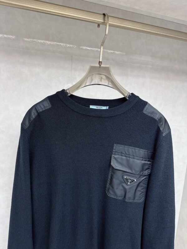 d681308a PRDA Crew Neck Jumper with Chest Pocket - Black