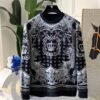 DG All-Over Print Crew Neck Jumper - Black