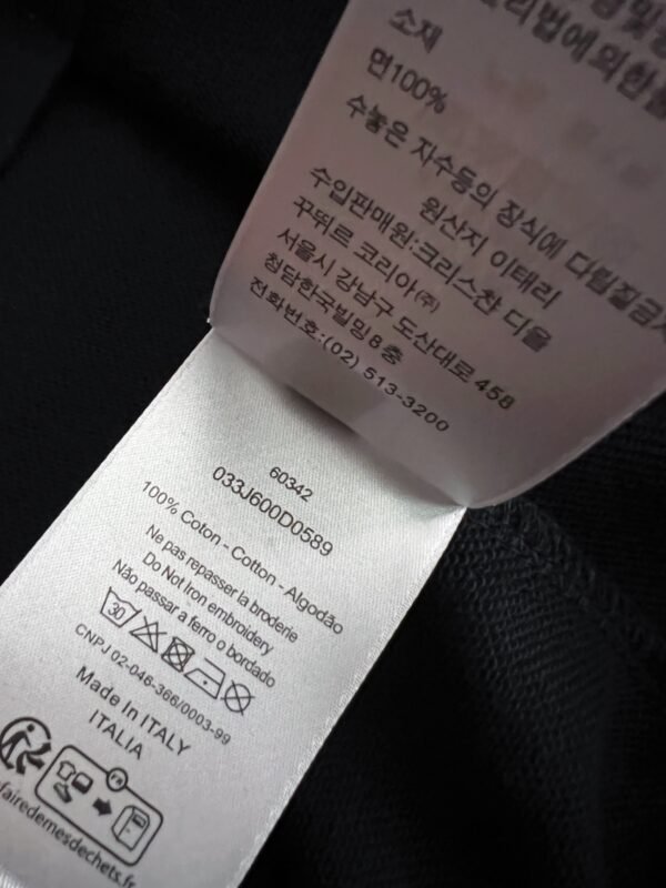 CD Crew Neck Jumper with Embroidered Patch - Black