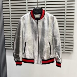 GCCI Metallic Silver Zip Jacket