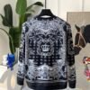 DG All-Over Print Crew Neck Jumper - Black