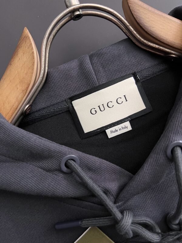 GCCI Graphic Print Hooded Jumper - Charcoal Grey