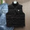 PRDA Quilted Gilet with Logo Patch - Black
