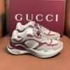 GCCI Chunky Trainers with Layered Panel Design -  Burgundy