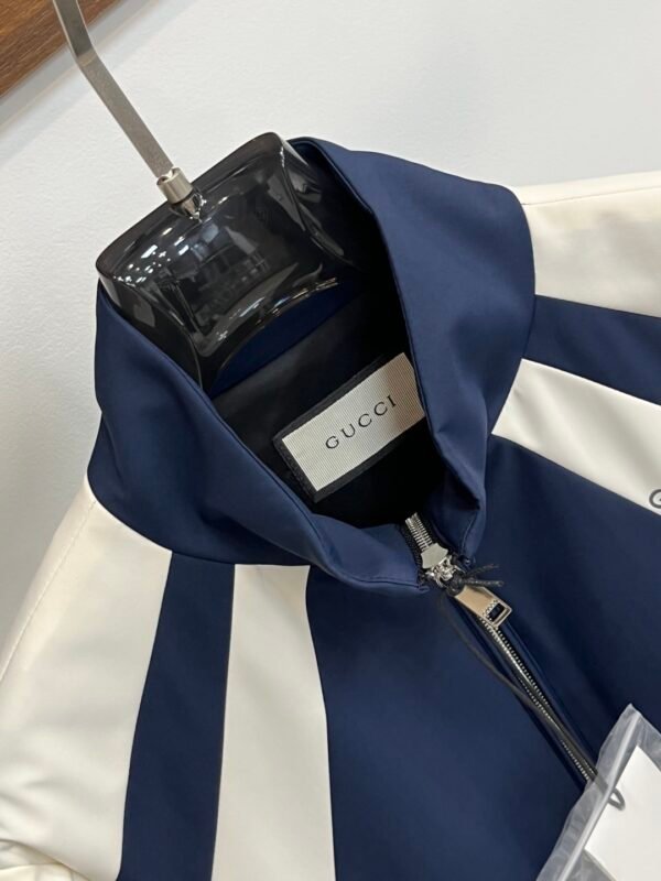 GCCI Zip-Up Jacket with Contrast Panel - Navy