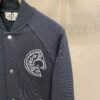 HRMS Embroidered Crest Varsity Jacket - Black