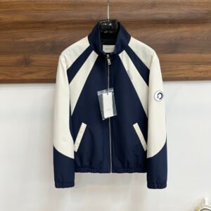 GCCI Zip-Up Jacket with Contrast Panel - Navy