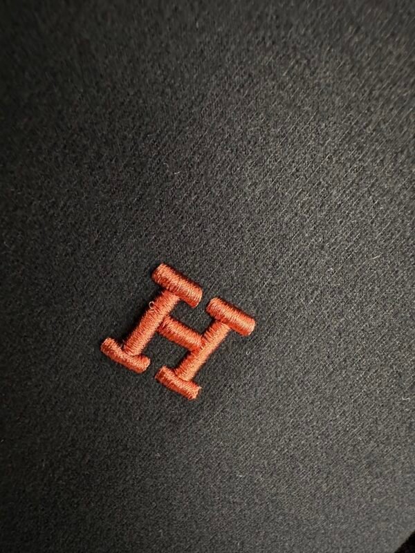 HRMS Crew Neck Jumper with Embroidered Logo- Black