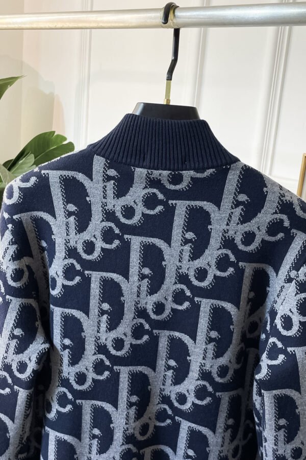 CD All-Over Monogram Zip Jacket - Navy & Grey