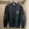 LWE Pocket Logo Crew Neck Jumper - Black