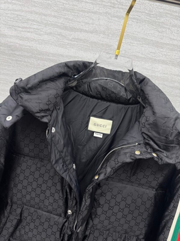 GCCI Hooded Padded Jacket - Black