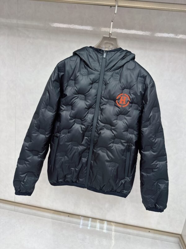 HRMS Hooded Puffer Jacket - Black