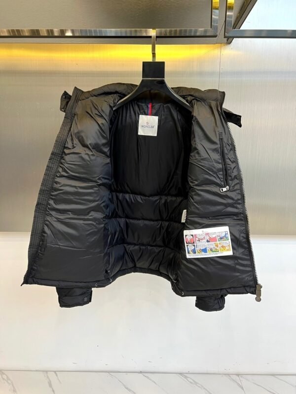 MNCLR Hooded Puffer Coat - Black