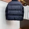 PRDA Puffer Jacket with Logo Patch - Navy Blue