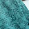 LVE Teal Green Checkered Hooded Zip Jacket
