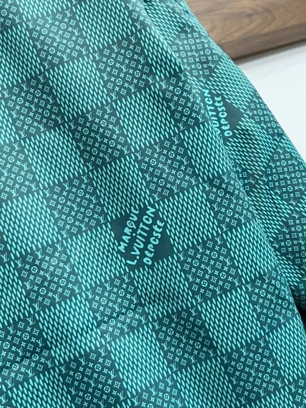 LVE Teal Green Checkered Hooded Zip Jacket