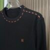 HRMS Crew Neck Jumper with Embroidered Logo- Black