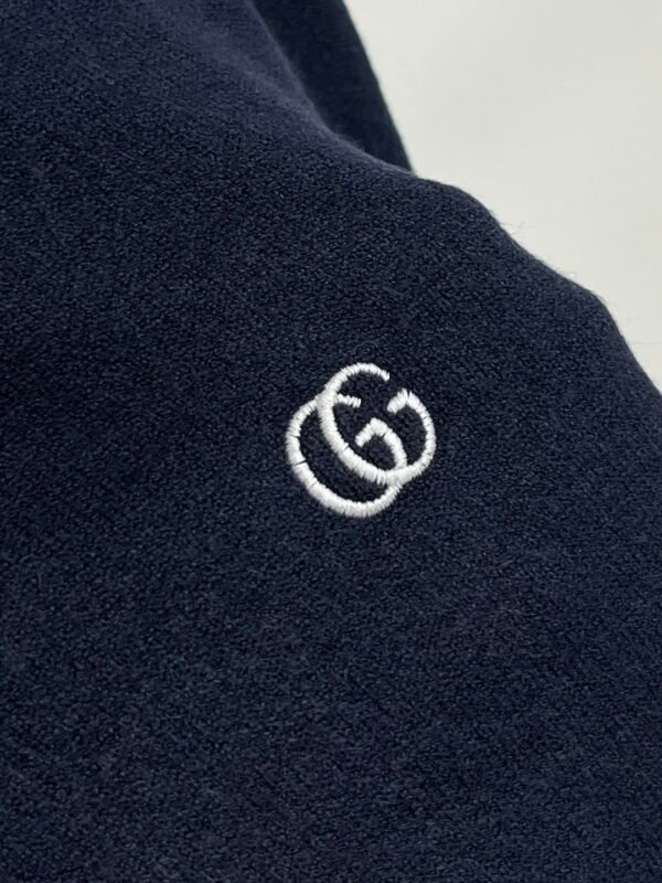 GCCI Logo Embroidered Polo Collar Jumper