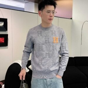 e44eaf2e HRMS Monogram Crew Neck Jumper - Grey