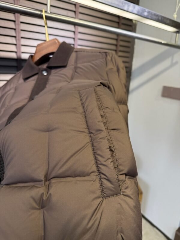 GCCI Quilted Padded Jacket - Brown