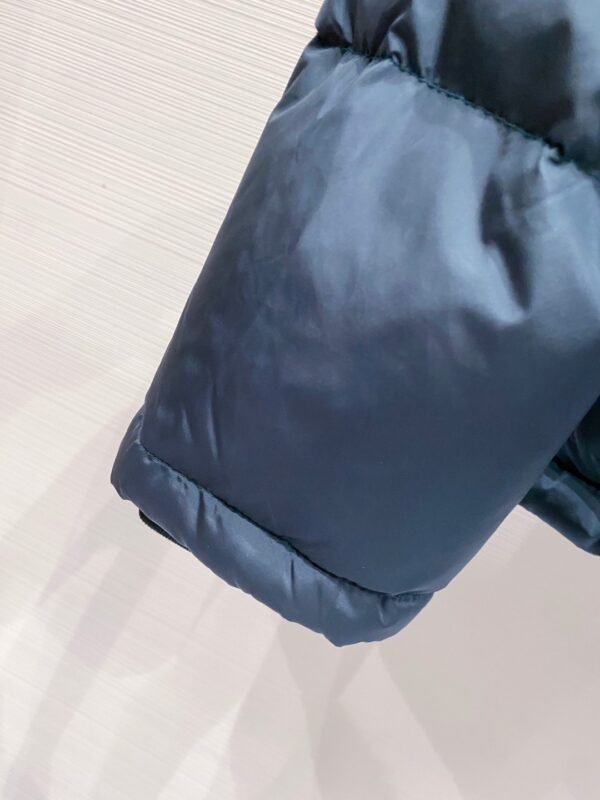 PRDA Hooded Puffer Jacket with Logo Patch - Blue