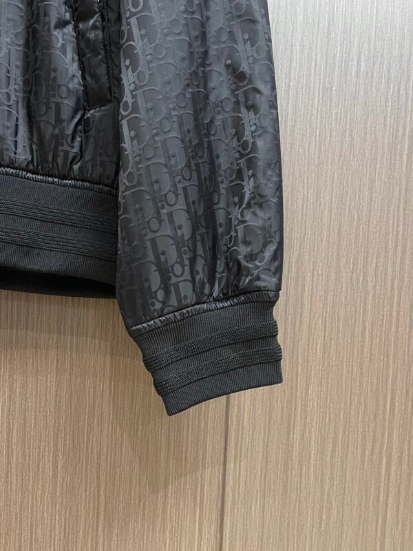 CD Monogram Zip-Up Jacket - Black