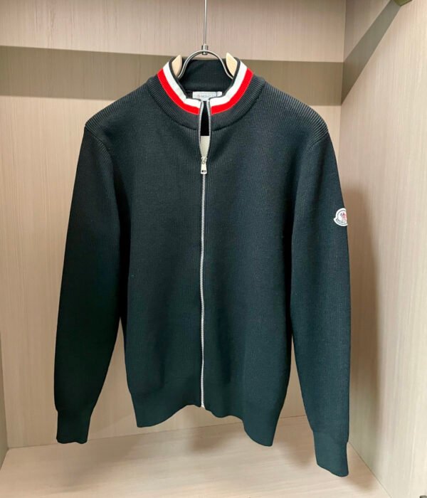 MNCLR Zip-Up Knit Jacket - Black