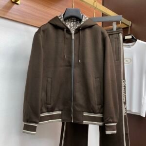 e5ae7614 CD Hooded Zip-Up Jacket - Brown