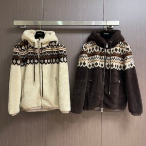 MNCLR Hooded Sherpa Fleece Jacket