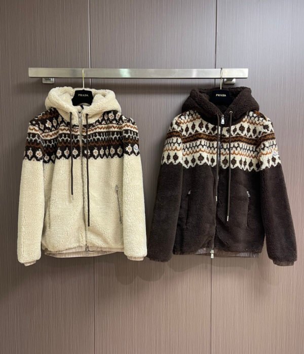 MNCLR Hooded Sherpa Fleece Jacket