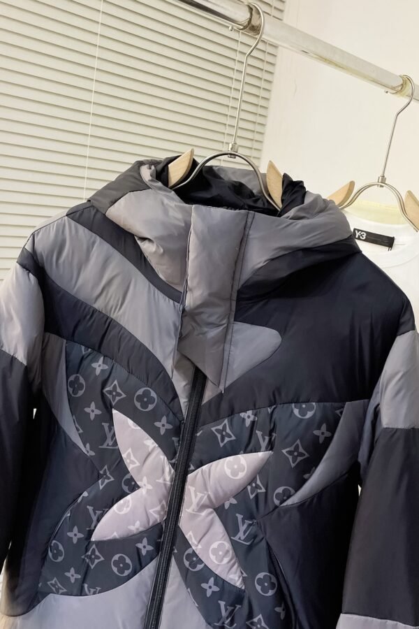 LVE Dark Grey Hooded Padded Jacket
